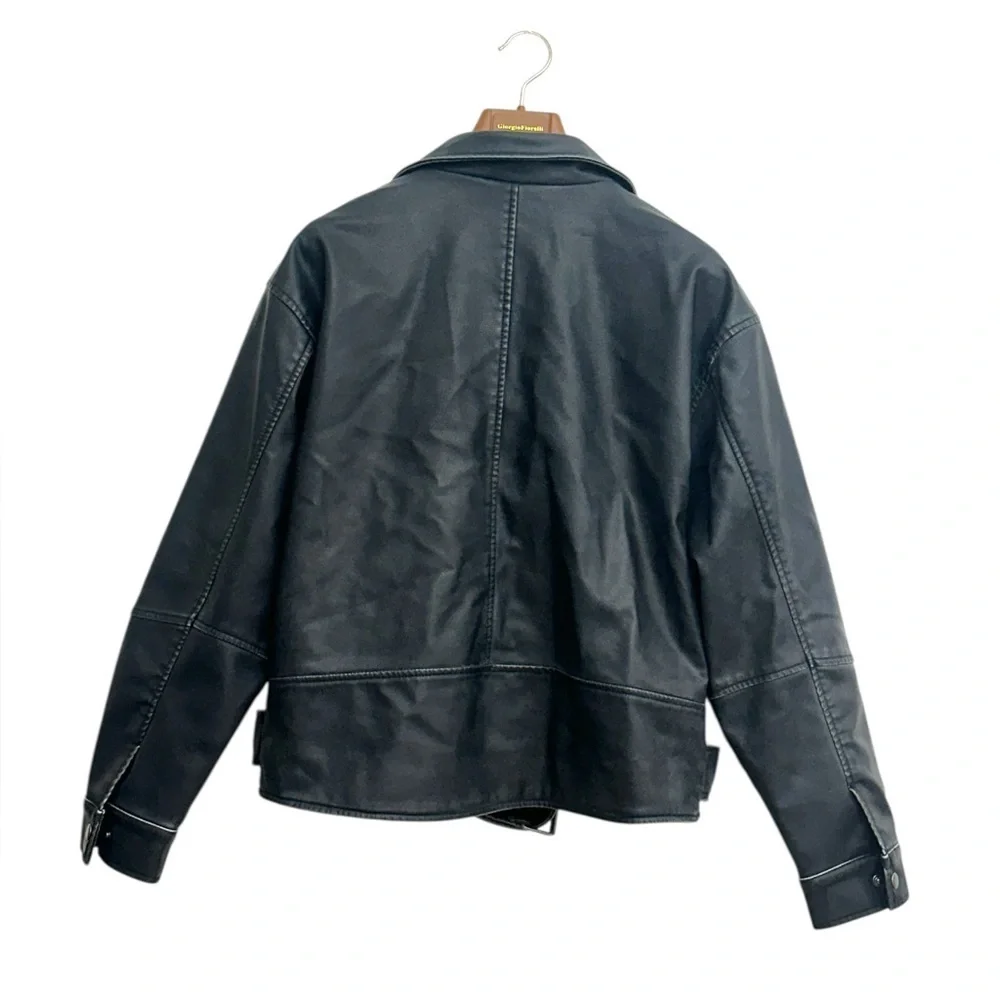 Black Faux Leather Jacket